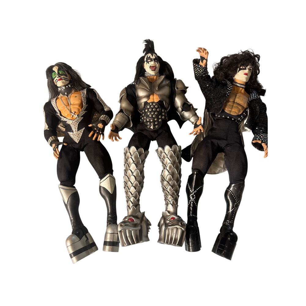 Set of 3 KISS 1998 Destroyer Limited Edition 24" Action Figure Dolls Large Scale